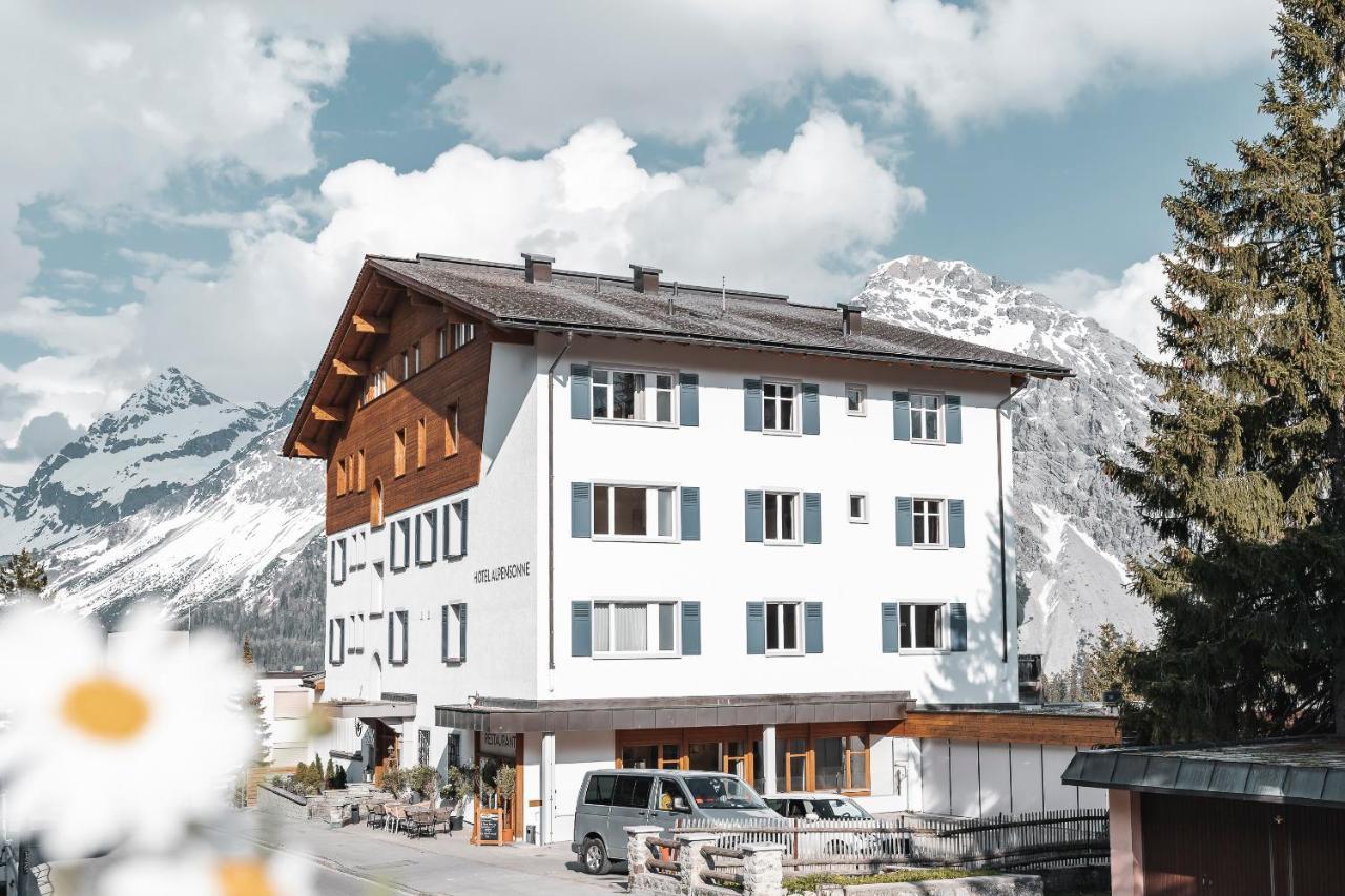 Hotel Alpensonne - Panoramazimmer & Restaurant Arosa Eksteriør billede
