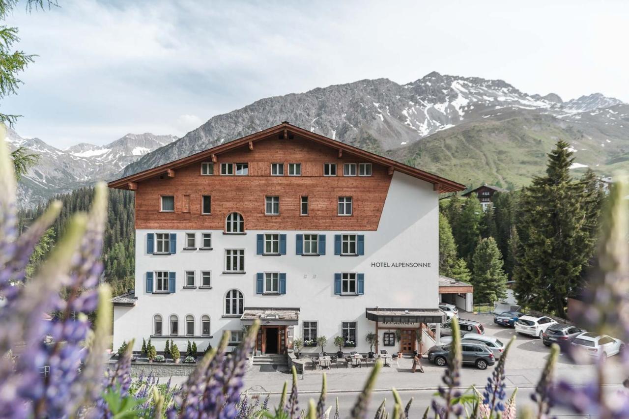 Hotel Alpensonne - Panoramazimmer & Restaurant Arosa Eksteriør billede