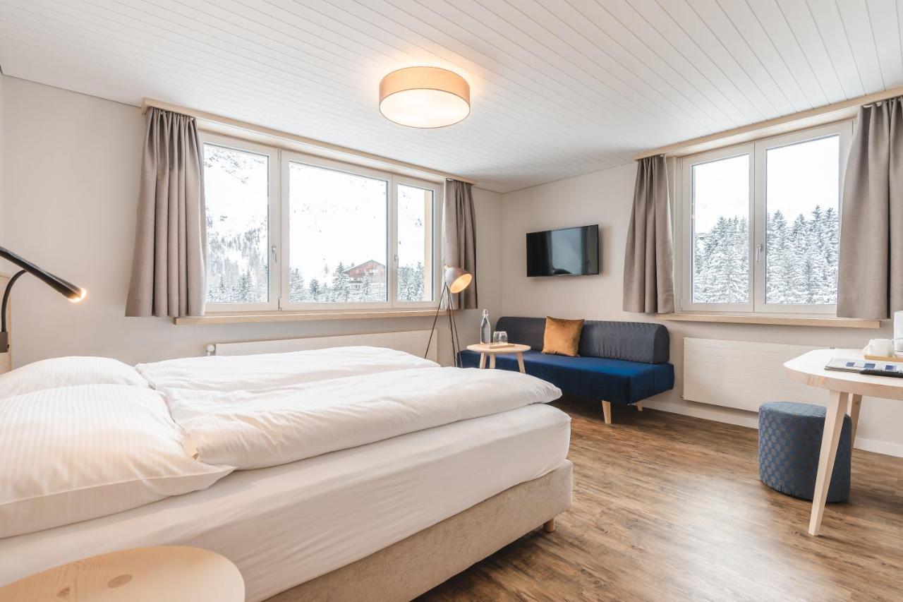 Hotel Alpensonne - Panoramazimmer & Restaurant Arosa Eksteriør billede