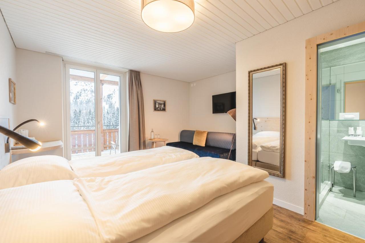 Hotel Alpensonne - Panoramazimmer & Restaurant Arosa Eksteriør billede