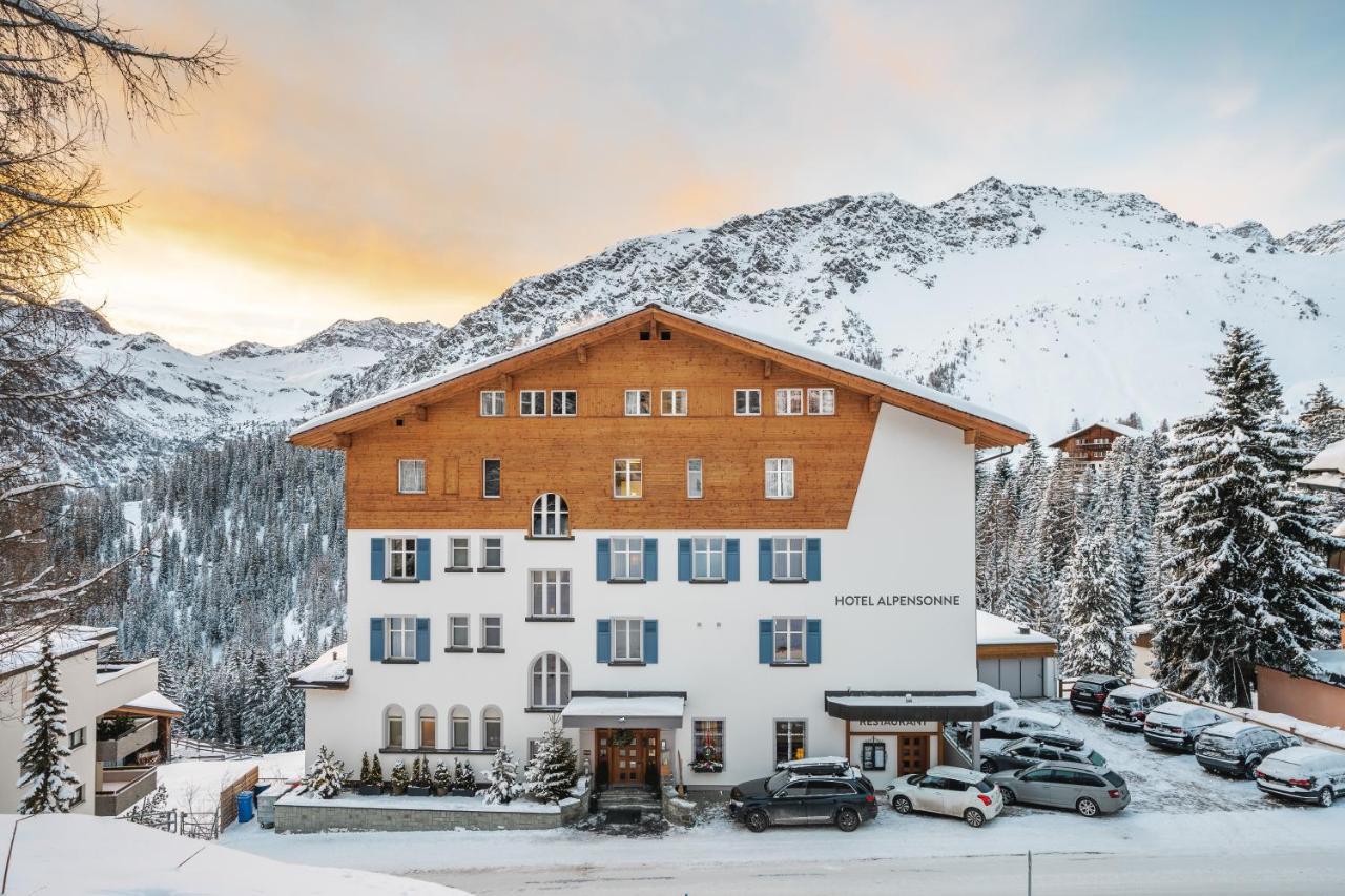 Hotel Alpensonne - Panoramazimmer & Restaurant Arosa Eksteriør billede