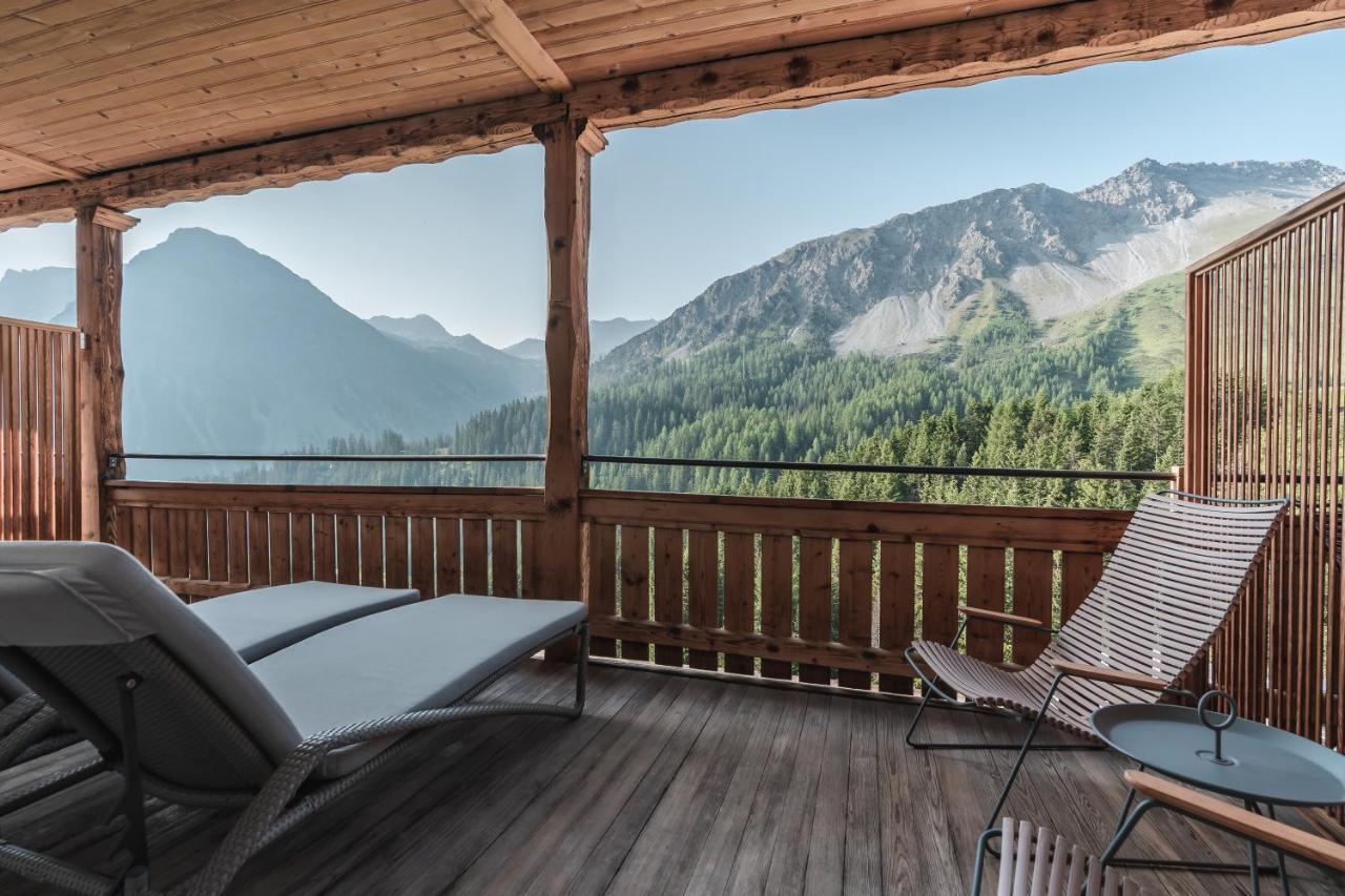 Hotel Alpensonne - Panoramazimmer & Restaurant Arosa Eksteriør billede