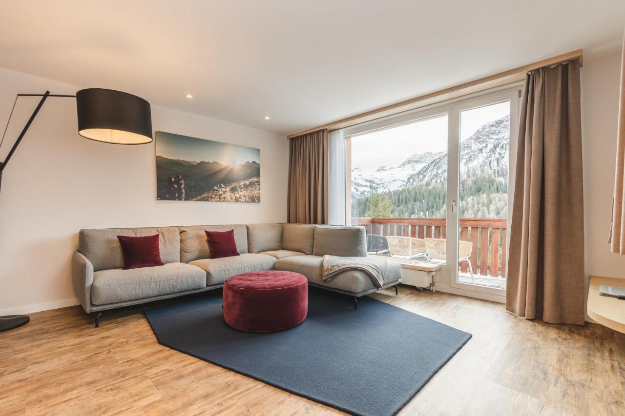 Hotel Alpensonne - Panoramazimmer & Restaurant Arosa Eksteriør billede