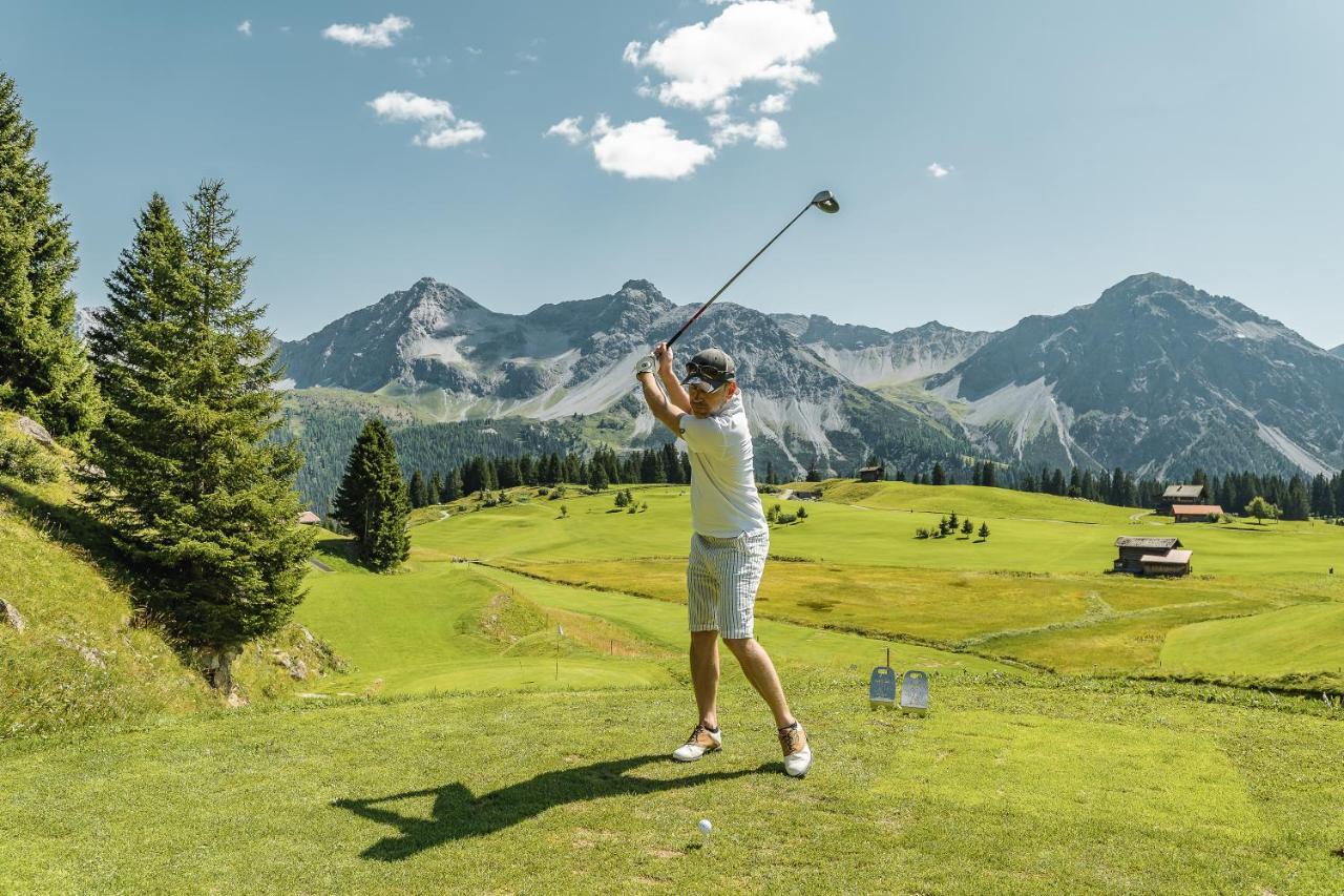 Hotel Alpensonne - Panoramazimmer & Restaurant Arosa Eksteriør billede