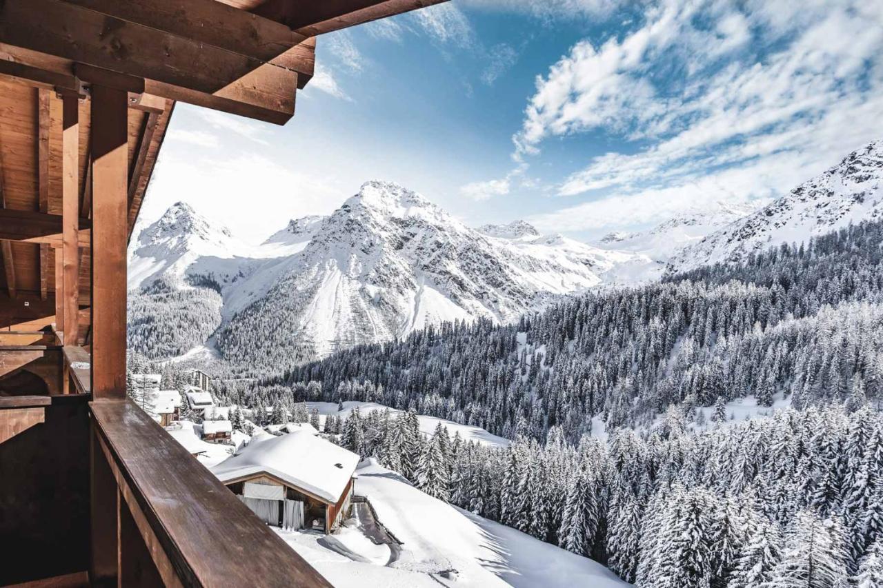 Hotel Alpensonne - Panoramazimmer & Restaurant Arosa Eksteriør billede